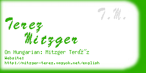 terez mitzger business card